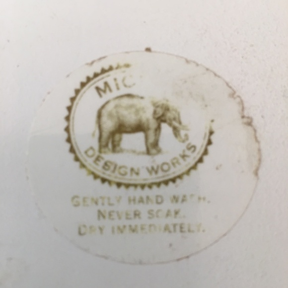 Michel Design Works Oval Glass Soap/Trinket Dish Bird w/Pears & Flowers - Picture 3 of 4